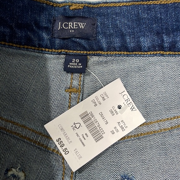 J.Crew Women's Denim Shorts Blue Medium Wash AL582 Size 29 NEW - Picture 7 of 14